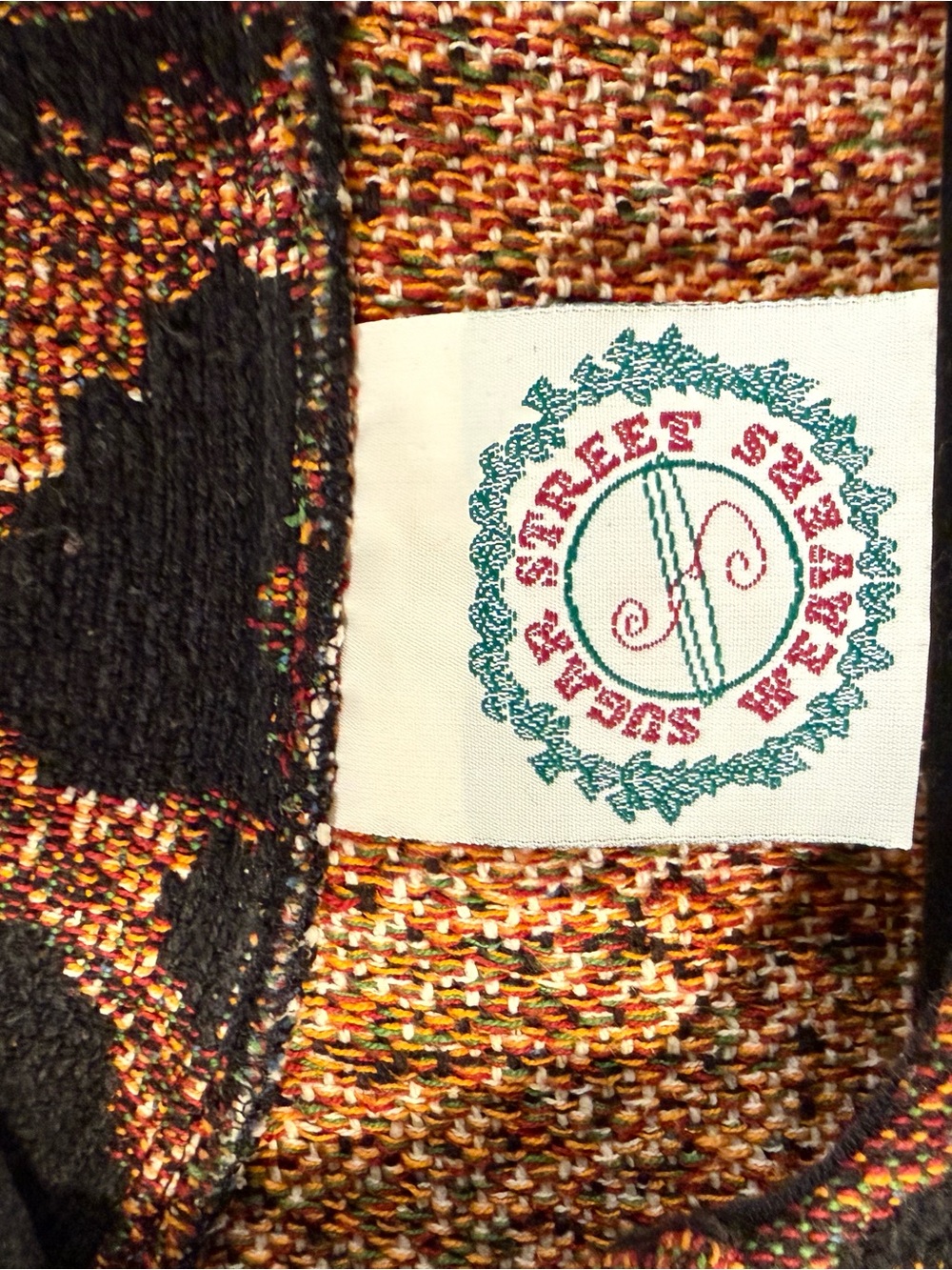 Vintage Sugar Street Weavers leopard tapestry/button front cardigan jacket - Picture 3 of 5